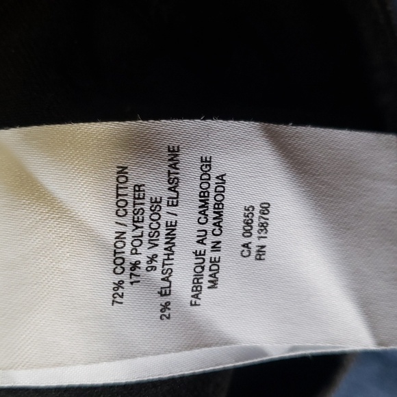 R JEANS Ladies Elastic Waist Black Jeans   SIZE Petite 29 - Picture 5 of 5